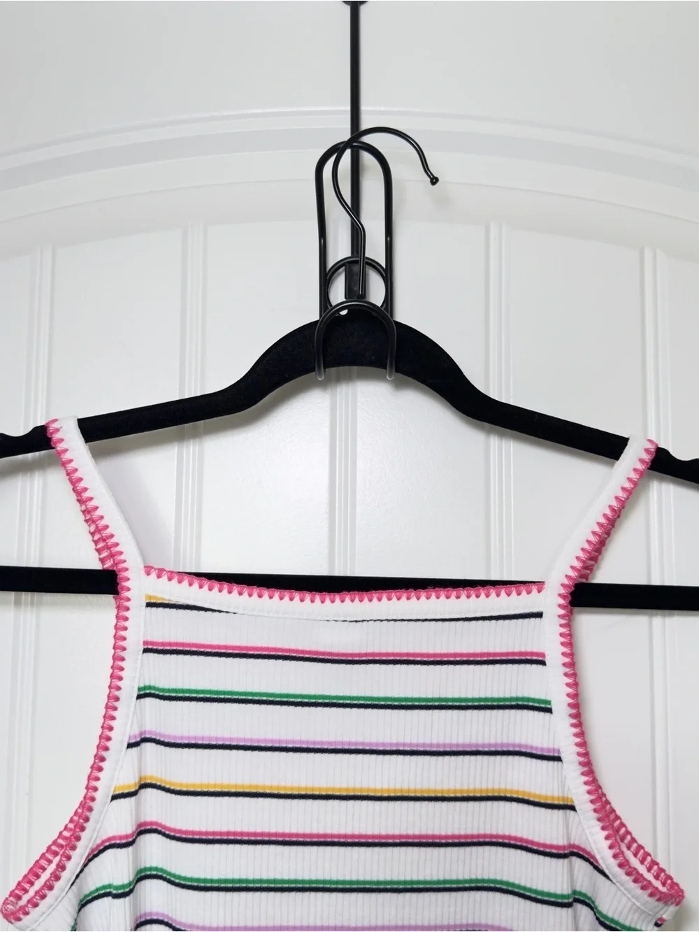Old Navy Girls  XL 14-16 Colorful Striped  Fitted Tank Top